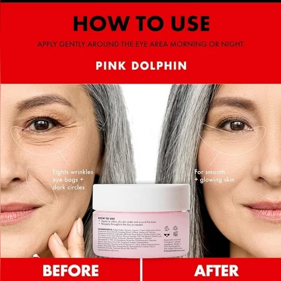 PINK DOLPHIN Caffeine Age-Defying Soothing Eye Cream, 15ml/0.5oz - Picture 7 of 12